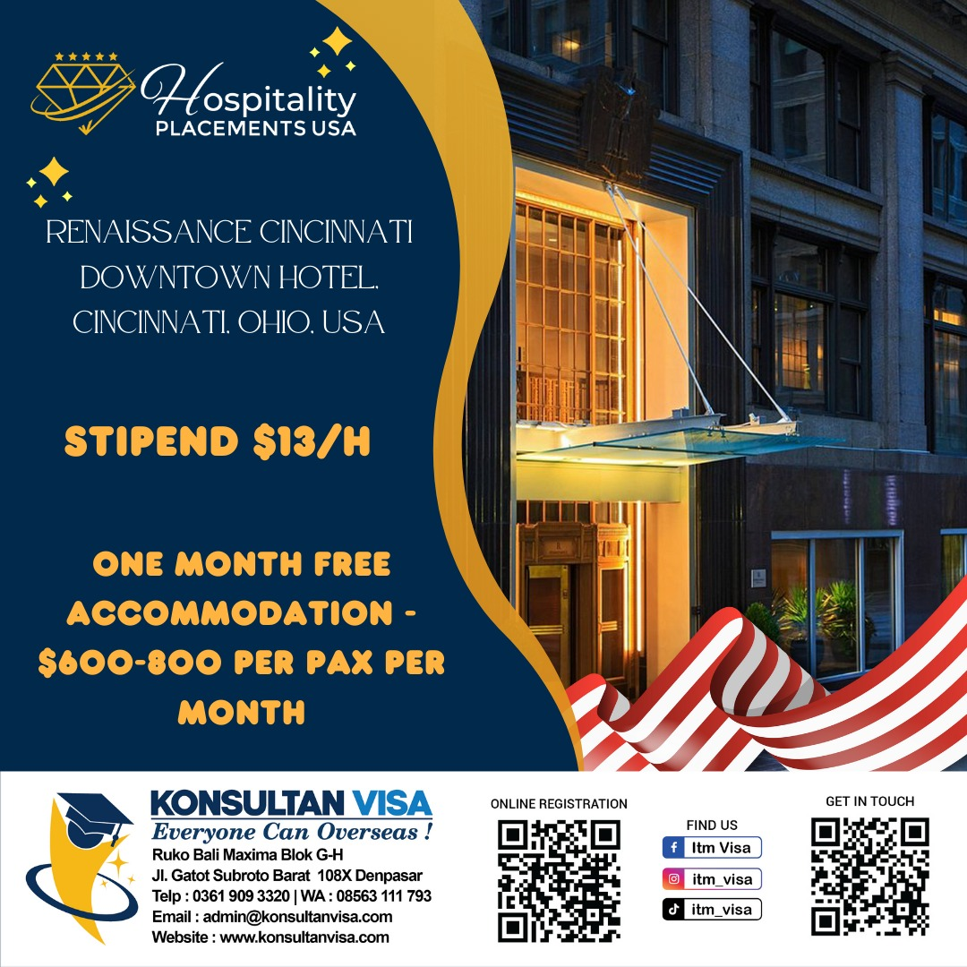 Internship Program in USA by Hospitality Placement USA - Konsultan Visa